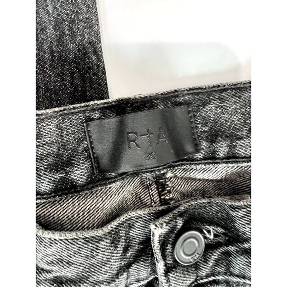 RtA Raw Hem Jeans in Black - Picture 5 of 5